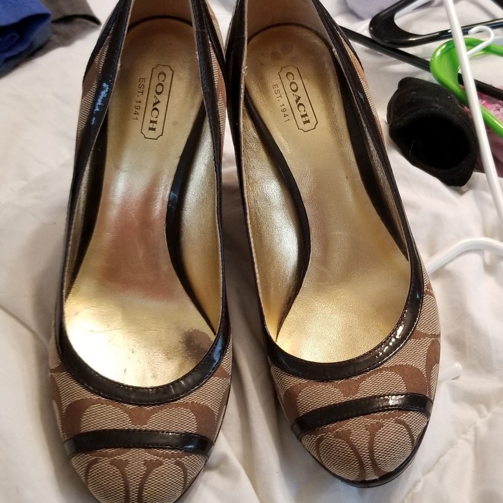 Coach wedge heels